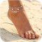 Infinity beach anklet 925 sterling silver